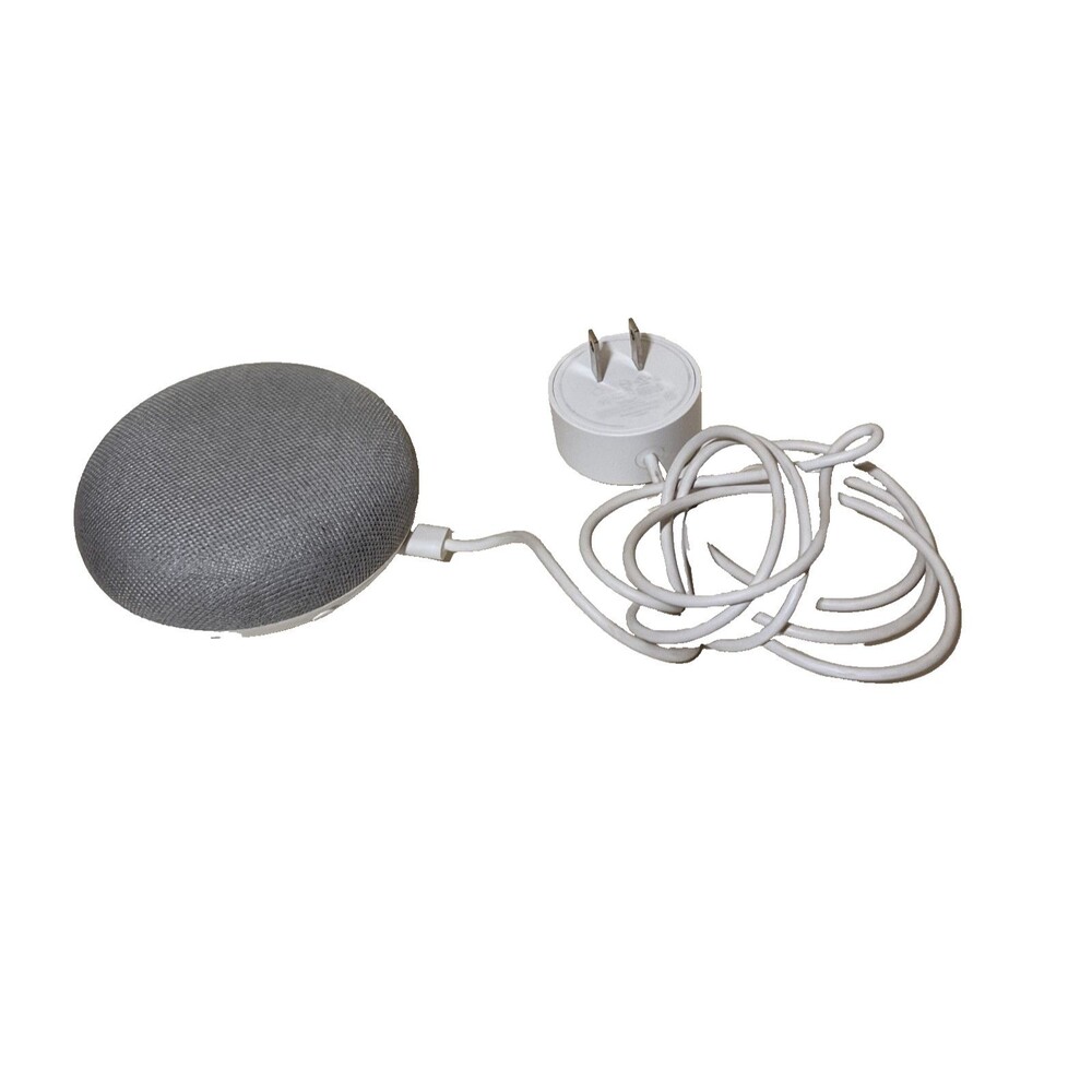 Google Home Nest Mini - Model H0A - 1st Generation - Chalk - Smart Speaker